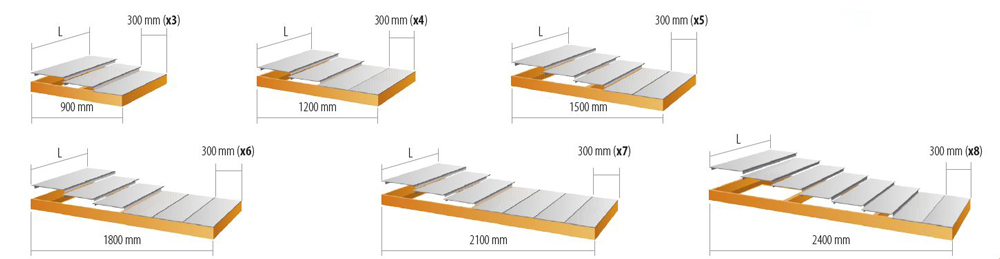 tablettes metallique J600